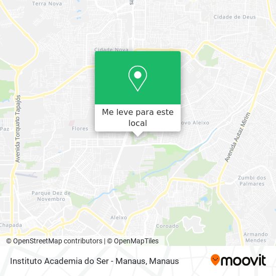 Instituto Academia do Ser - Manaus mapa
