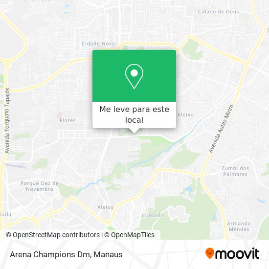 Como chegar até Arena Champions Dm em Manaus de Ônibus?