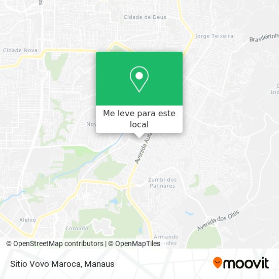Sitio Vovo Maroca mapa