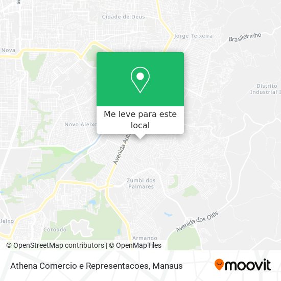 Athena Comercio e Representacoes mapa