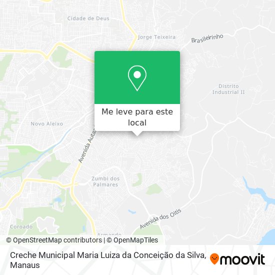 Creche Municipal Maria Luiza da Conceição da Silva mapa
