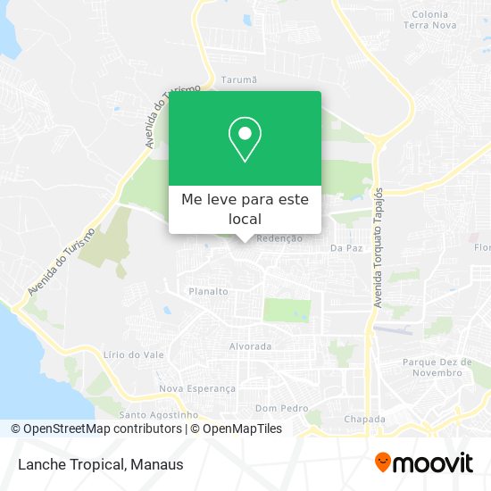 Lanche Tropical mapa
