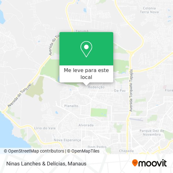 Ninas Lanches & Delícias mapa