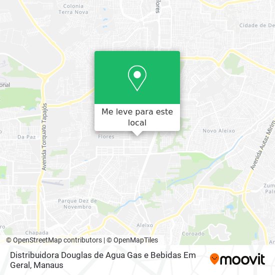 Distribuidora Douglas de Agua Gas e Bebidas Em Geral mapa