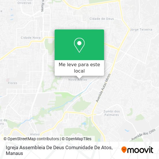 Igreja Assembleia De Deus Comunidade De Atos mapa