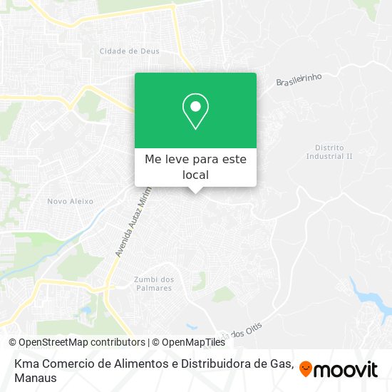 Kma Comercio de Alimentos e Distribuidora de Gas mapa