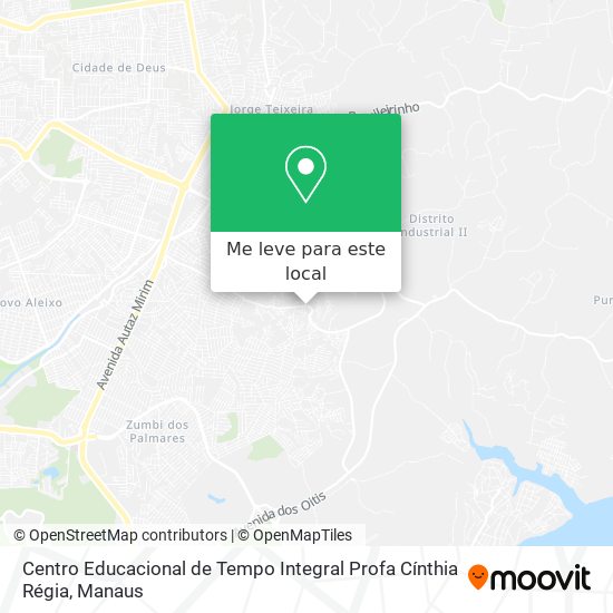 Centro Educacional de Tempo Integral Profa Cínthia Régia mapa
