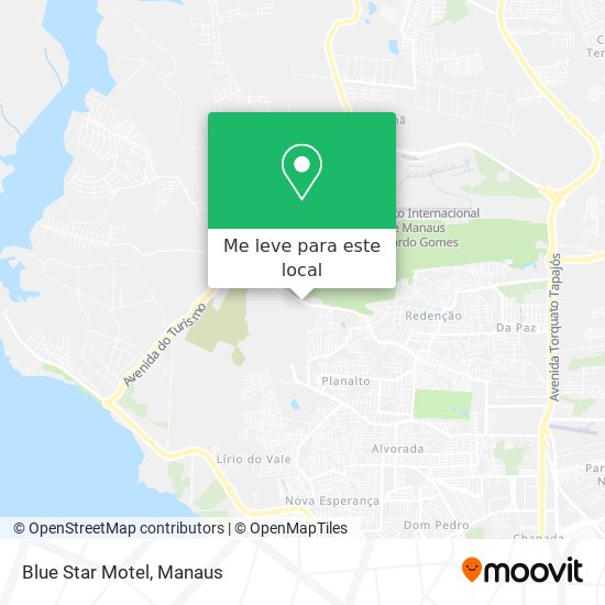 Blue Star Motel mapa