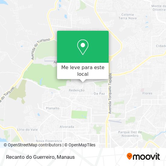 Recanto do Guerreiro mapa