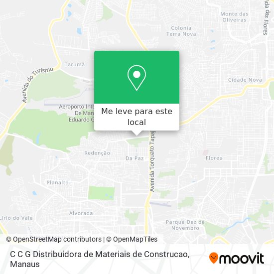 C C G Distribuidora de Materiais de Construcao mapa