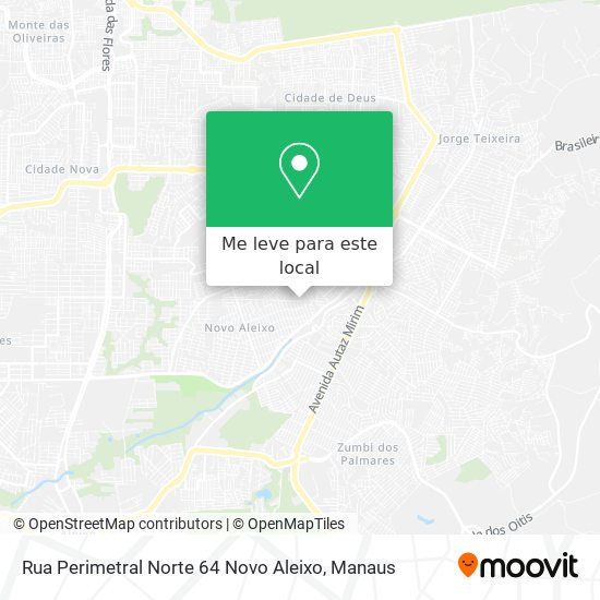 Rua Perimetral Norte 64 Novo Aleixo mapa