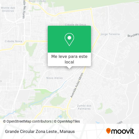 Grande Circular Zona Leste. mapa