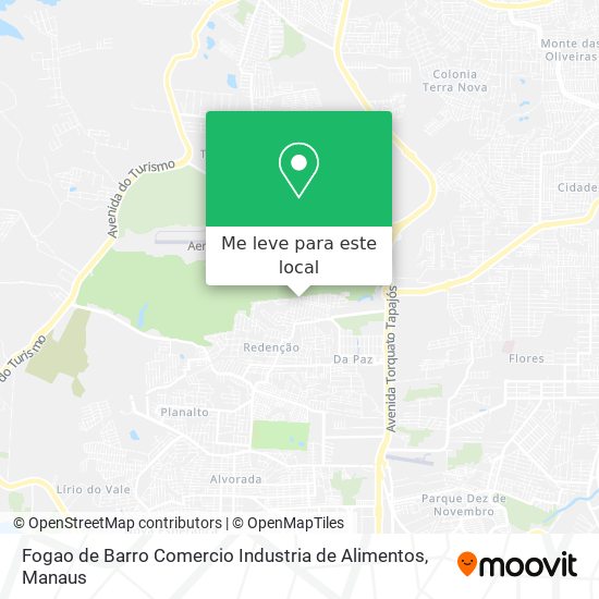 Fogao de Barro Comercio Industria de Alimentos mapa