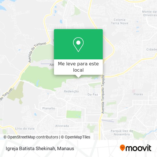 Igreja Batista Shekinah mapa