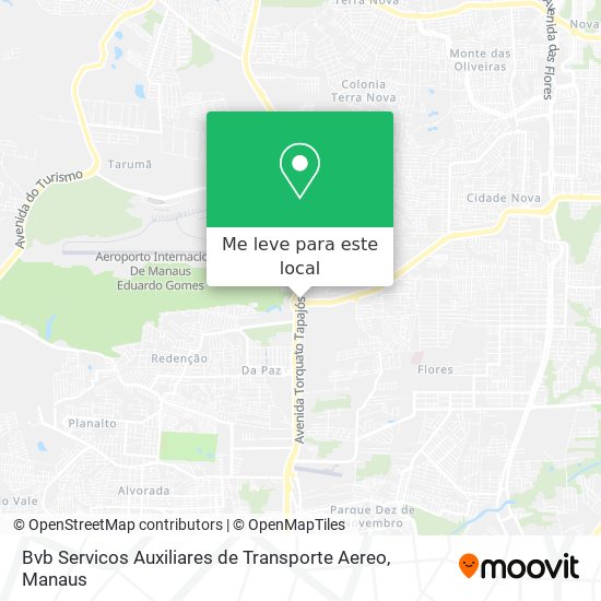 Bvb Servicos Auxiliares de Transporte Aereo mapa
