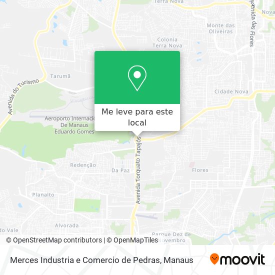 Merces Industria e Comercio de Pedras mapa