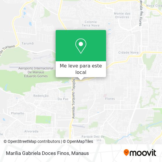 Marília Gabriela Doces Finos mapa