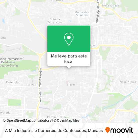 A M a Industria e Comercio de Confeccoes mapa