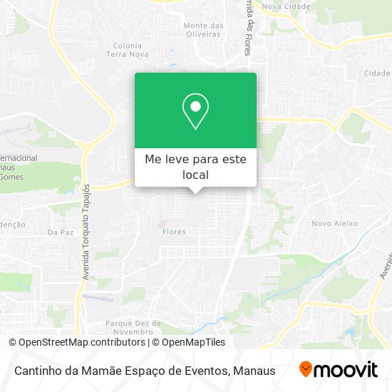 Cantinho da Mamãe Espaço de Eventos mapa
