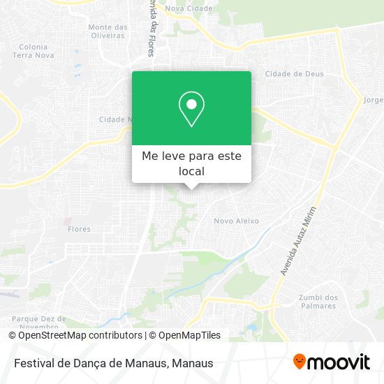 Festival de Dança de Manaus mapa