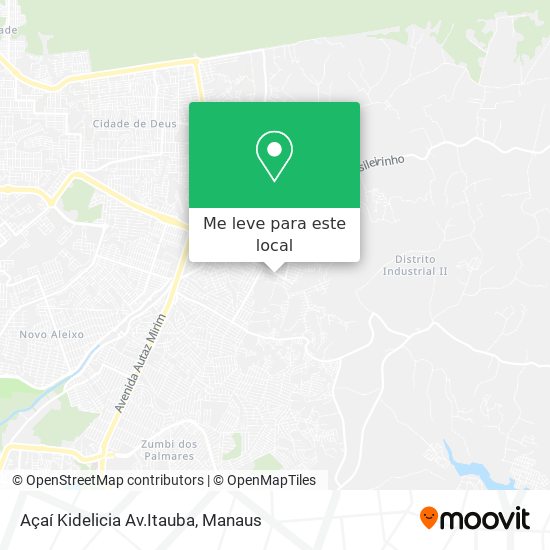 Açaí Kidelicia Av.Itauba mapa