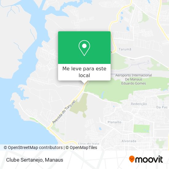 Clube Sertanejo mapa