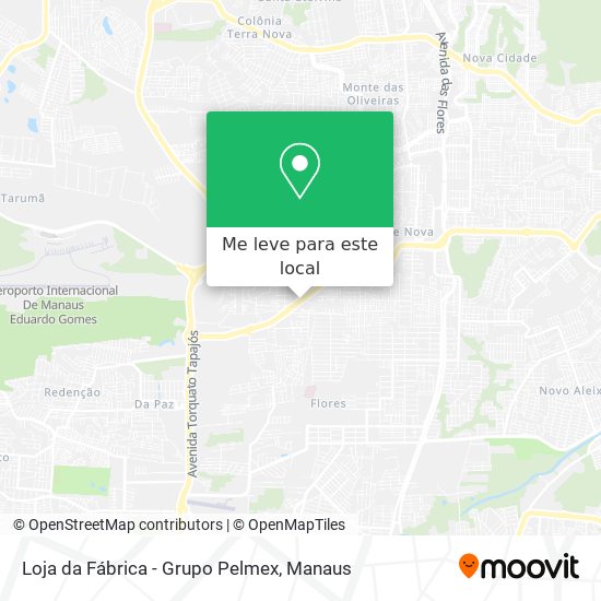 Loja da Fábrica - Grupo Pelmex mapa