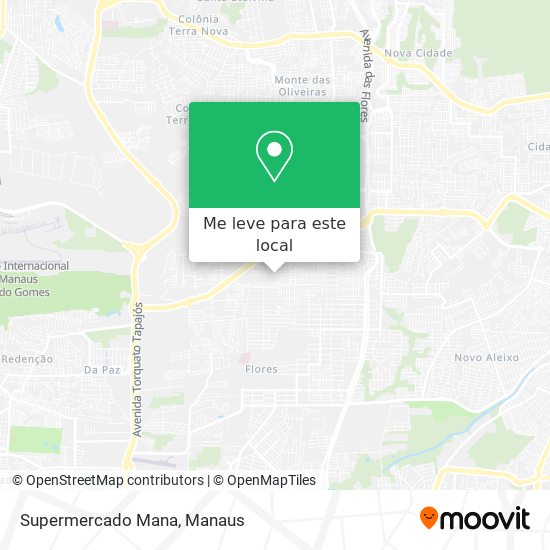 Supermercado Mana mapa