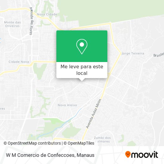 W M Comercio de Confeccoes mapa