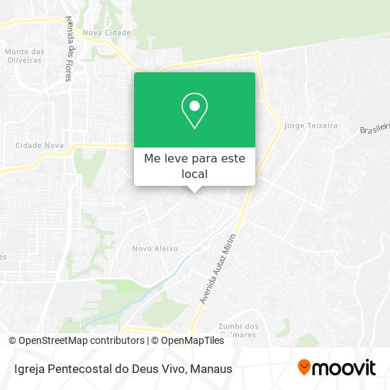 Igreja Pentecostal do Deus Vivo mapa