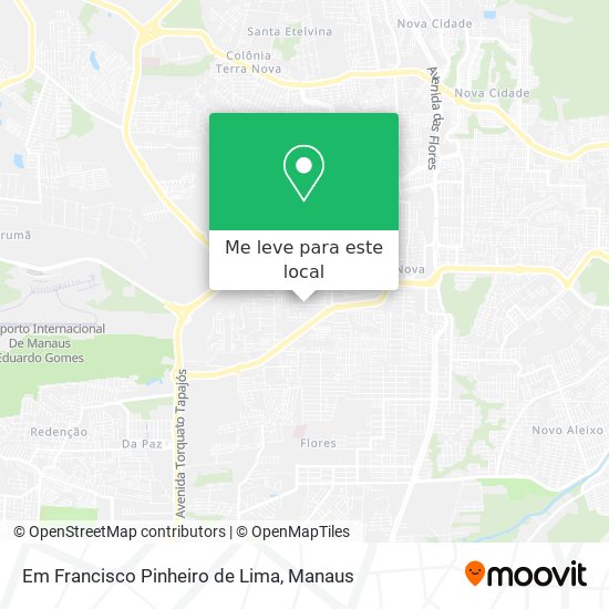 Em Francisco Pinheiro de Lima mapa