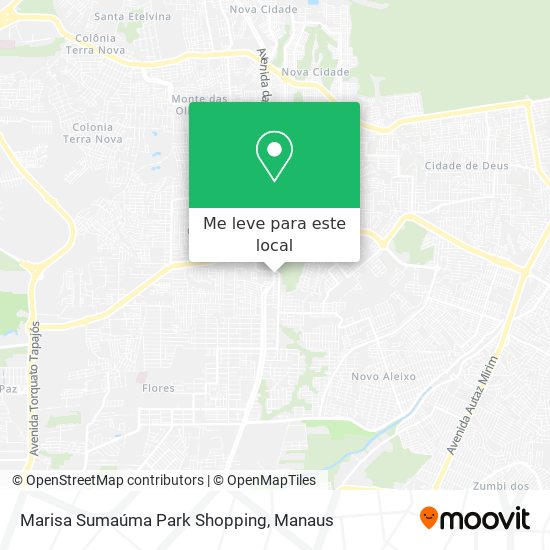 Marisa Sumaúma Park Shopping mapa