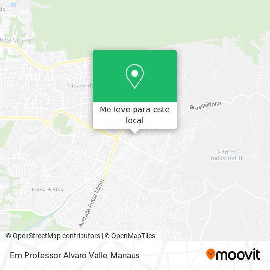 Em Professor Alvaro Valle mapa