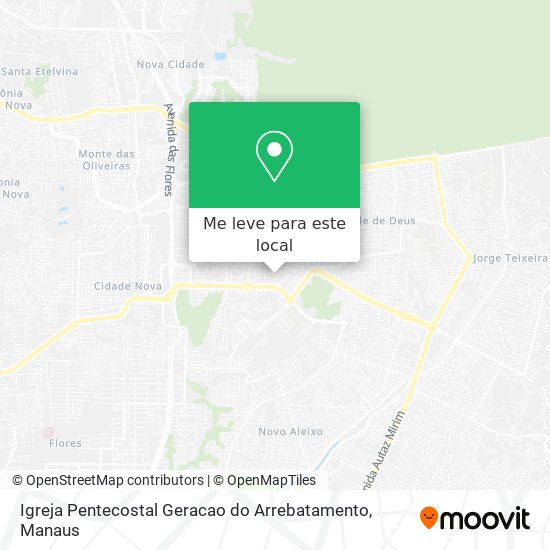 Igreja Pentecostal Geracao do Arrebatamento mapa