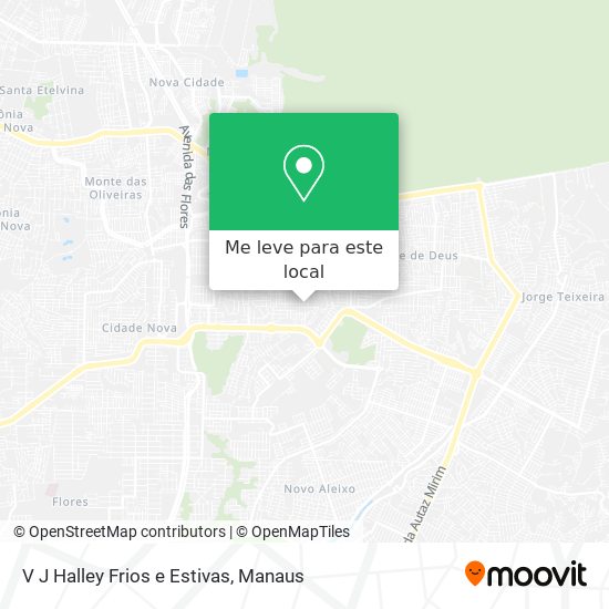 V J Halley Frios e Estivas mapa