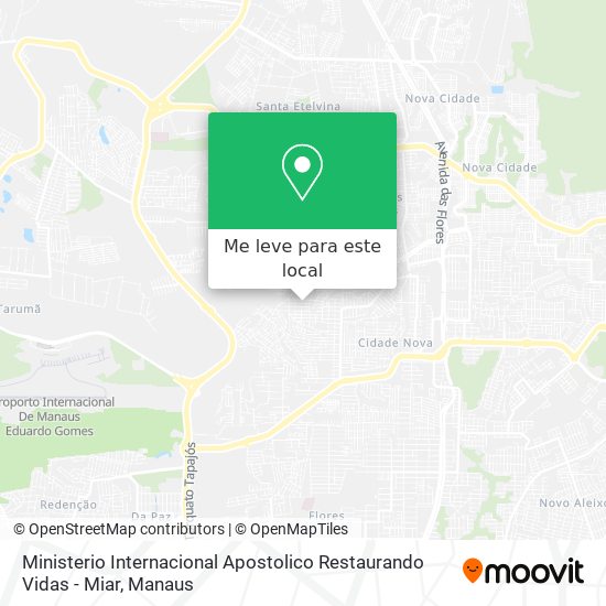 Ministerio Internacional Apostolico Restaurando Vidas - Miar mapa