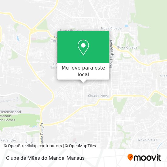 Clube de Mães do Manoa mapa