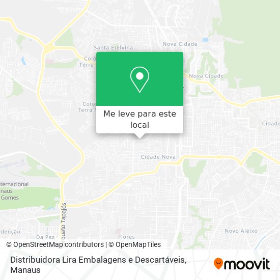 Distribuidora Lira Embalagens e Descartáveis mapa
