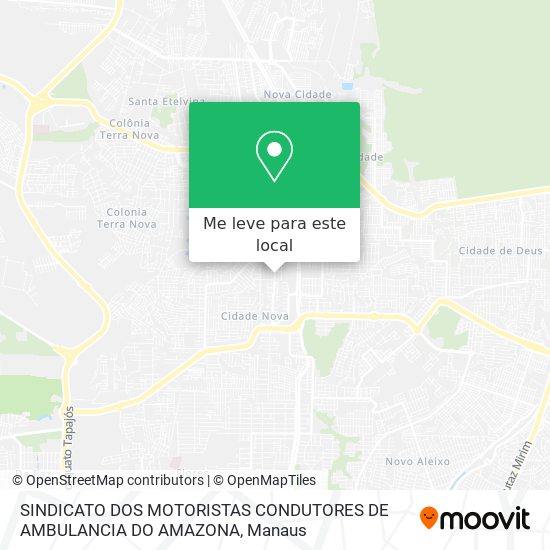 SINDICATO DOS MOTORISTAS CONDUTORES DE AMBULANCIA DO AMAZONA mapa