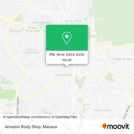Amazon Body Shop mapa