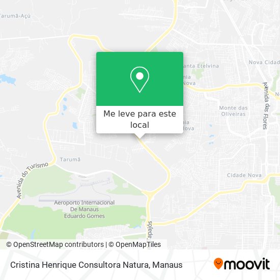 Cristina Henrique Consultora Natura mapa
