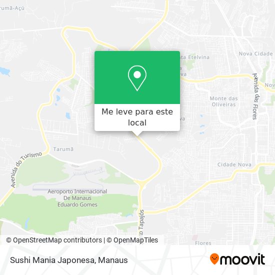 Sushi Mania Japonesa mapa