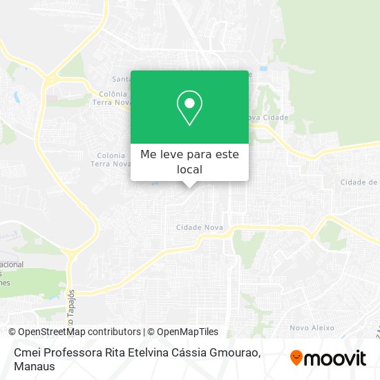 Cmei Professora Rita Etelvina Cássia Gmourao mapa