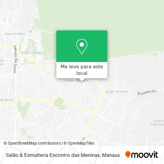 Salão & Esmalteria Encontro das Meninas mapa