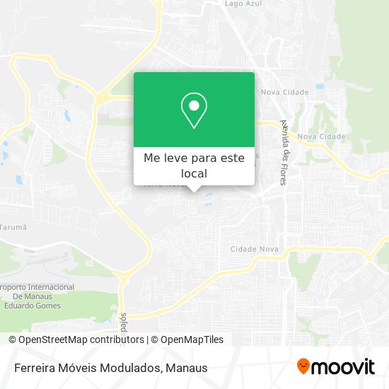 Ferreira Móveis Modulados mapa