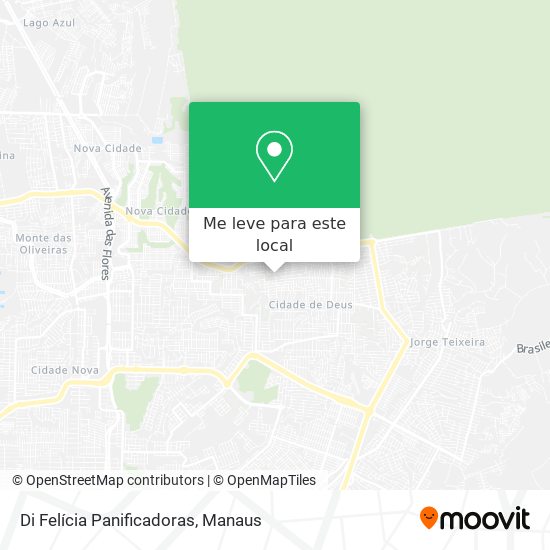 Di Felícia Panificadoras mapa