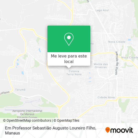 Em Professor Sebastião Augusto Loureiro Filho mapa