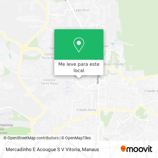 Mercadinho E Acougue S V Vitoria mapa