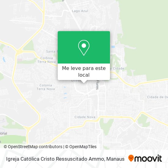 Igreja Católica Cristo Ressuscitado Ammo mapa