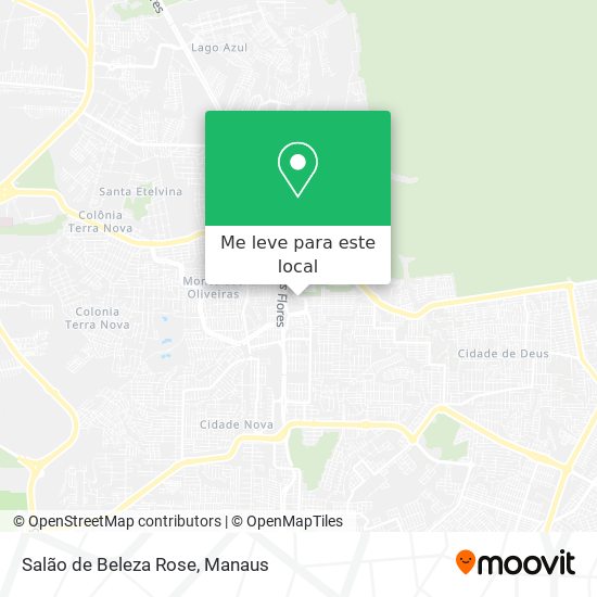 Salão de Beleza Rose mapa